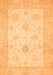 Machine Washable Oriental Orange Traditional Area Rugs, wshabs496org