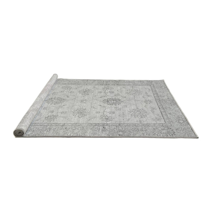 Sideview of Machine Washable Oriental Gray Traditional Rug, wshabs496gry