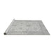 Sideview of Machine Washable Oriental Gray Traditional Rug, wshabs496gry