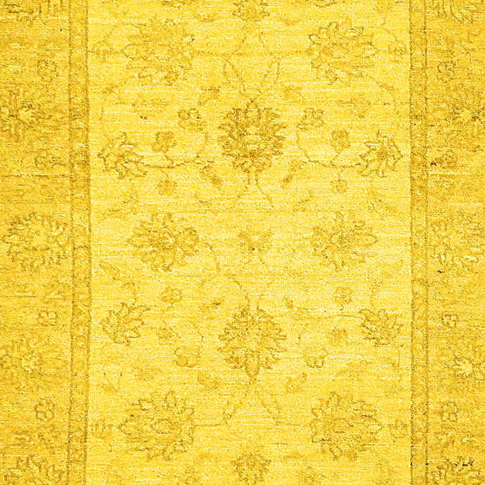 Oriental Yellow Traditional Rug, abs496yw