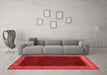 Modern Red Washable Rugs