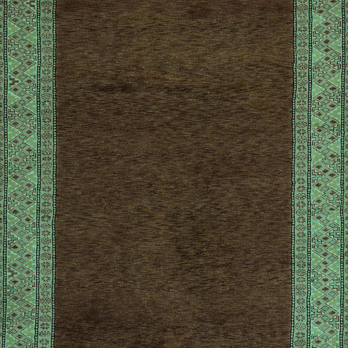 Machine Washable Abstract Turquoise Modern Area Rugs, wshabs4970turq