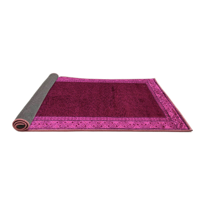 Sideview of Abstract Pink Modern Rug, abs4970pnk