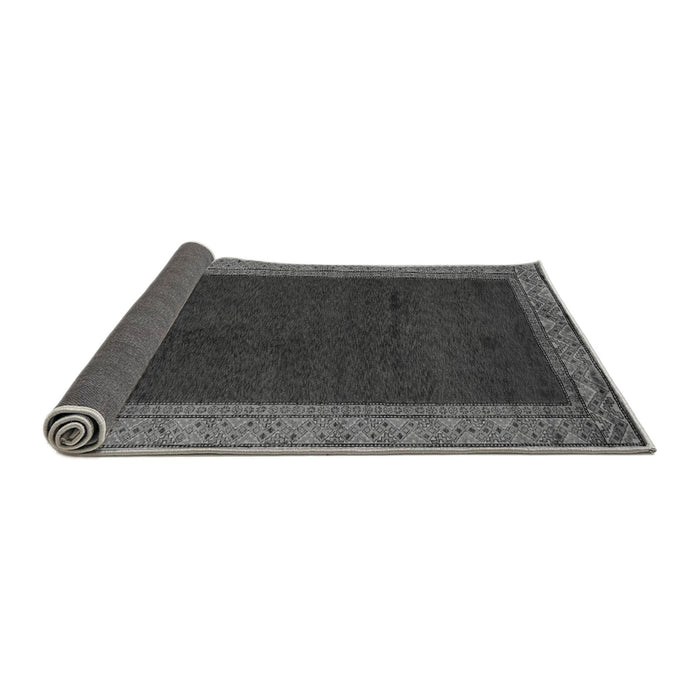Sideview of Abstract Gray Modern Rug, abs4970gry