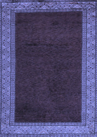 Abstract Blue Modern Rug, abs4970blu