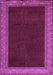 Machine Washable Abstract Purple Modern Area Rugs, wshabs4970pur