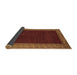 Sideview of Abstract Brown Modern Rug, abs4970brn