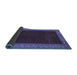 Sideview of Abstract Blue Modern Rug, abs4970blu