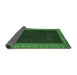 Sideview of Abstract Emerald Green Modern Rug, abs4970emgrn