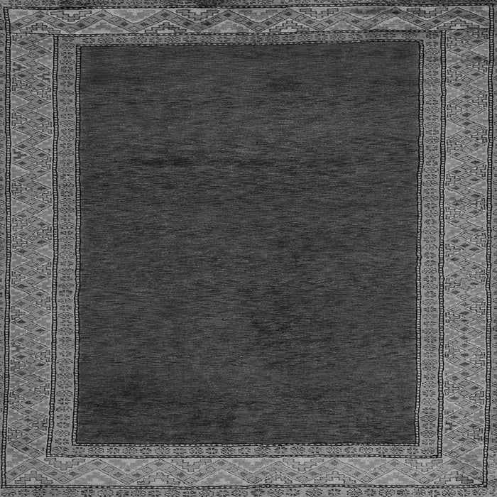 Square Machine Washable Abstract Gray Modern Rug, wshabs4970gry