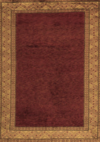 Abstract Brown Modern Rug, abs4970brn