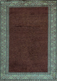 Abstract Light Blue Modern Rug, abs4970lblu