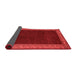 Abstract Red Modern Area Rugs