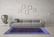 Machine Washable Abstract Blue Modern Rug in a Living Room, wshabs4970blu