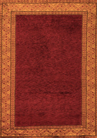 Abstract Orange Modern Rug, abs4970org