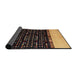 Sideview of Abstract Orange Modern Rug, abs4971