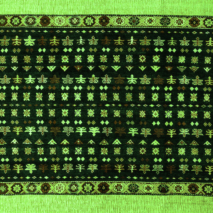 Machine Washable Abstract Green Modern Area Rugs, wshabs4971grn