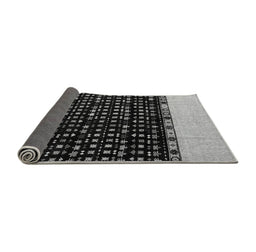 Sideview of Abstract Gray Modern Rug, abs4971gry