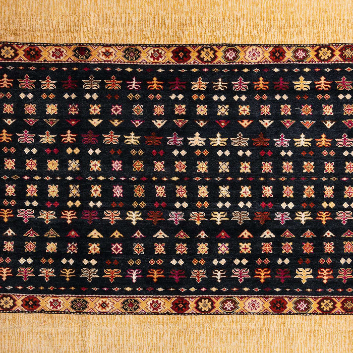 Machine Washable Abstract Orange Rug, wshabs4971