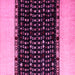 Square Machine Washable Abstract Pink Modern Rug, wshabs4971pnk