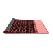 Abstract Red Modern Area Rugs