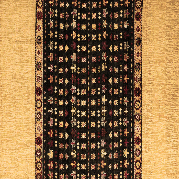 Square Machine Washable Abstract Brown Modern Rug, wshabs4971brn