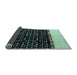 Sideview of Abstract Light Blue Modern Rug, abs4971lblu