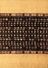 Abstract Brown Modern Rug, abs4971brn