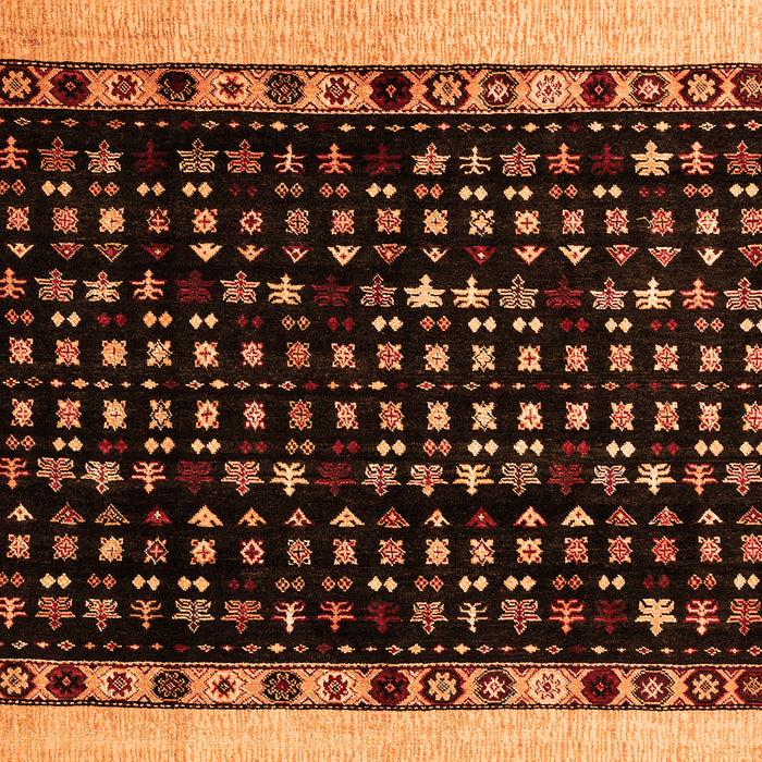 Machine Washable Abstract Orange Modern Area Rugs, wshabs4971org