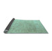 Sideview of Solid Light Blue Modern Rug, abs4972lblu