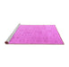 Sideview of Machine Washable Solid Purple Modern Area Rugs, wshabs4972pur