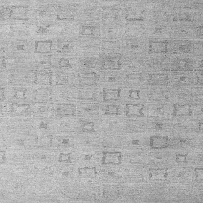 Square Solid Gray Modern Rug, abs4972gry