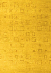 Solid Yellow Modern Rug, abs4972yw