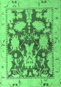 Abstract Emerald Green Modern Rug, abs4973emgrn