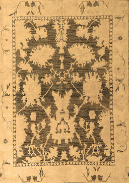 Abstract Brown Modern Rug, abs4973brn