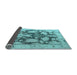 Sideview of Abstract Light Blue Modern Rug, abs4973lblu