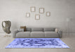 Machine Washable Abstract Blue Modern Rug in a Living Room, wshabs4973blu