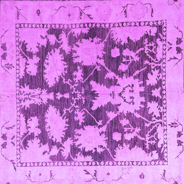 Square Abstract Purple Modern Rug, abs4973pur