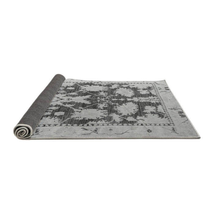 Sideview of Abstract Gray Modern Rug, abs4973gry