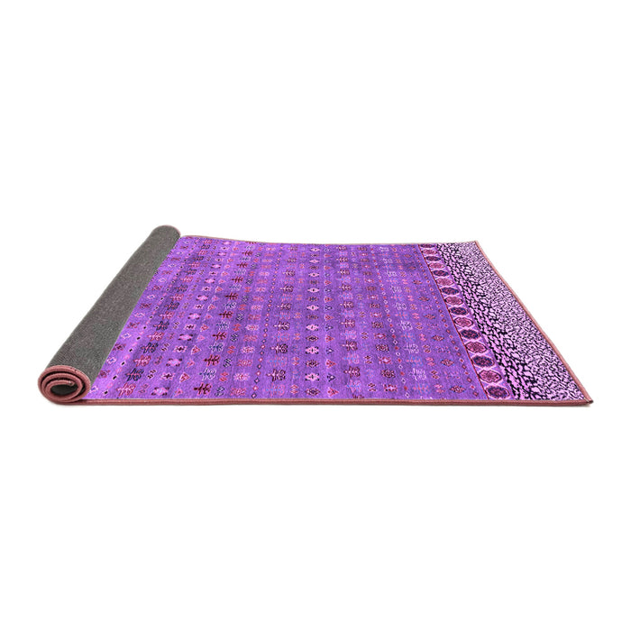Sideview of Abstract Purple Modern Rug, abs4974pur