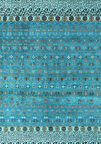 Abstract Light Blue Modern Rug, abs4974lblu