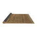 Sideview of Abstract Brown Modern Rug, abs4974brn