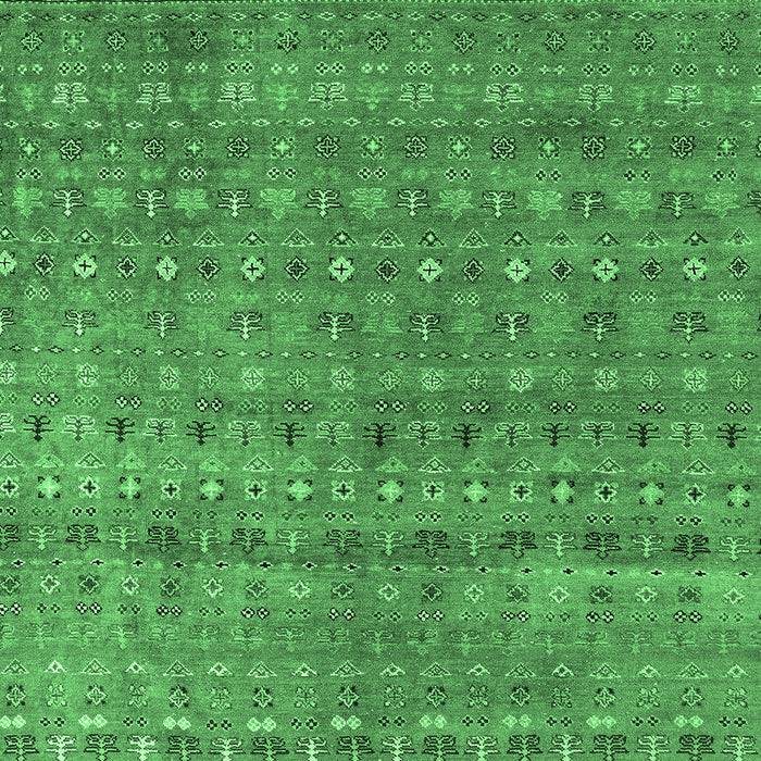 Machine Washable Abstract Emerald Green Modern Area Rugs, wshabs4974emgrn