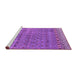 Sideview of Machine Washable Abstract Purple Modern Area Rugs, wshabs4974pur