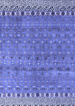Abstract Blue Modern Rug, abs4974blu