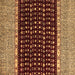 Square Abstract Brown Modern Rug, abs4975brn