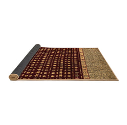 Sideview of Abstract Brown Modern Rug, abs4975brn