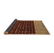 Sideview of Abstract Brown Modern Rug, abs4975brn