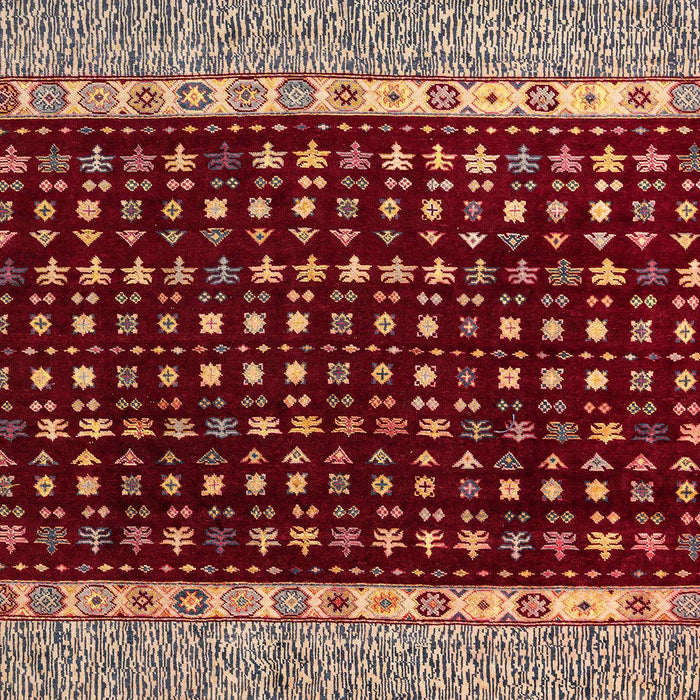 Abstract Camel Brown Modern Rug, abs4975