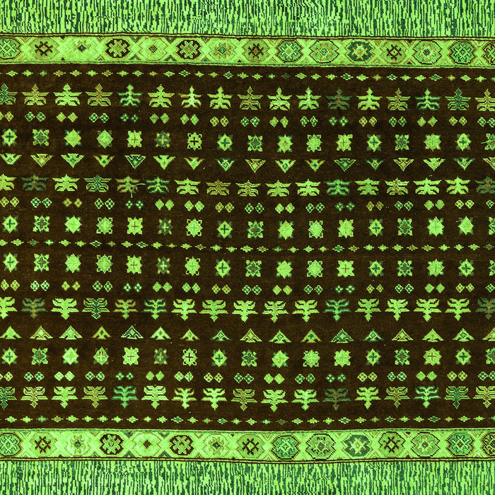 Abstract Green Modern Rug, abs4975grn